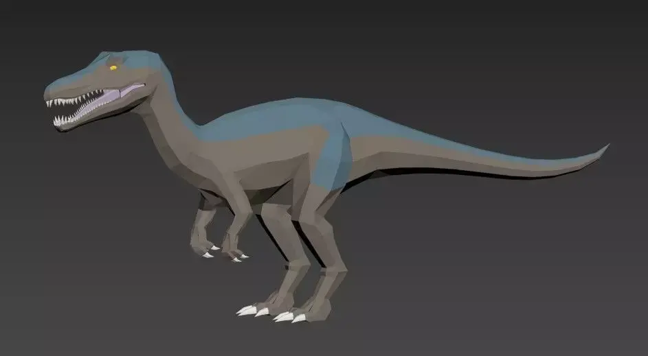 Dinosaurs Lowpoly - Swam Pack Low-poly 3D model