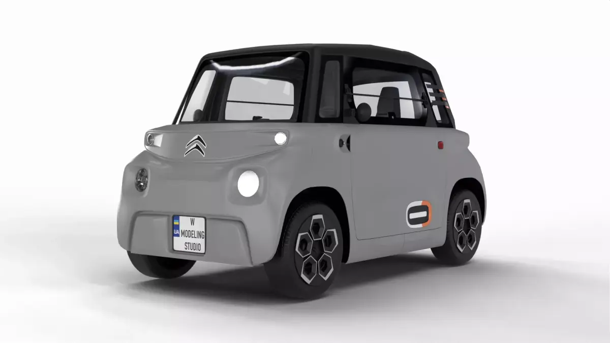 Citroen Ami 2020 3d model 3D model purchase