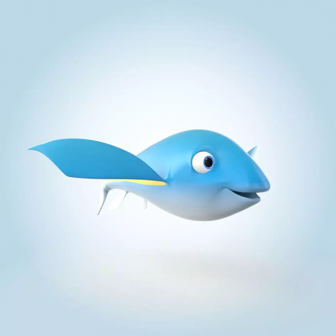Flying fish 3D model