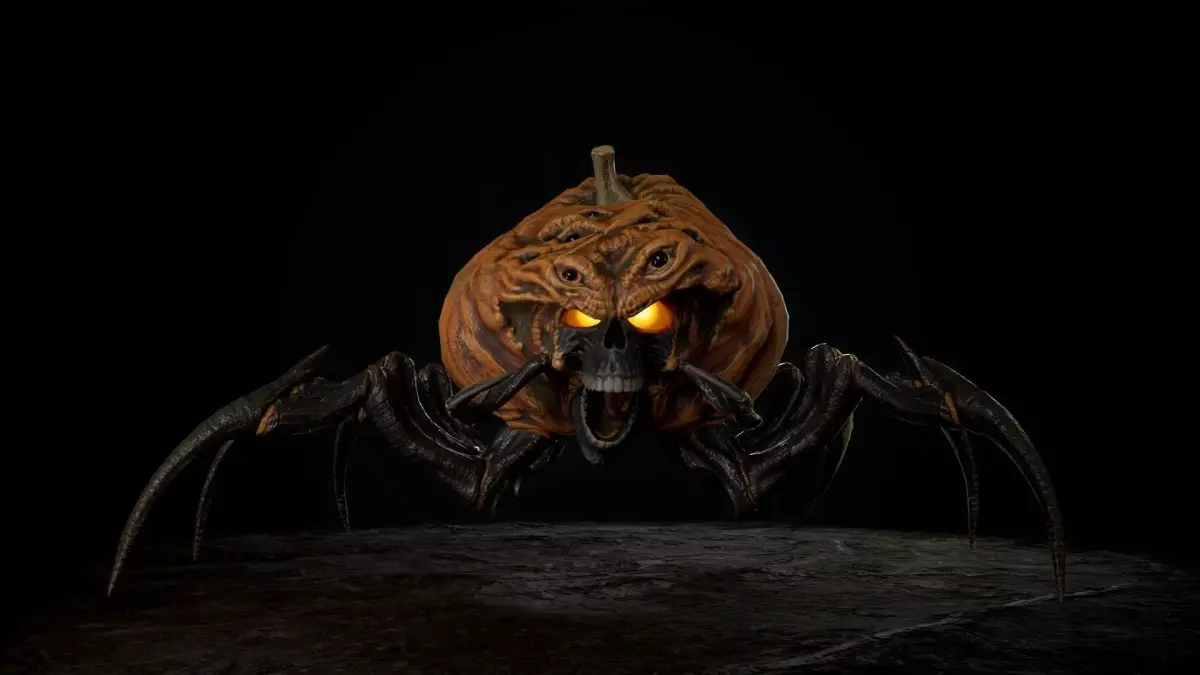 Terrible Pumpkin Low-poly 3D model