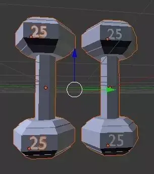 Dumbbells two 3D model buy