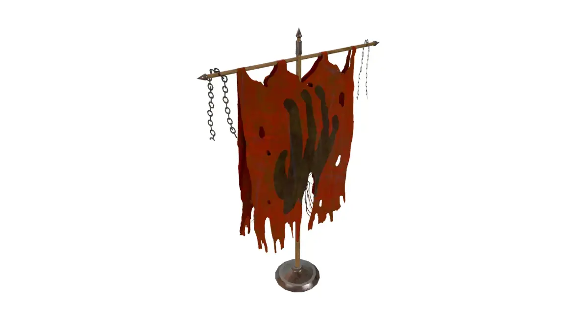 Orc Flag - Game Ready Low-poly 3D model