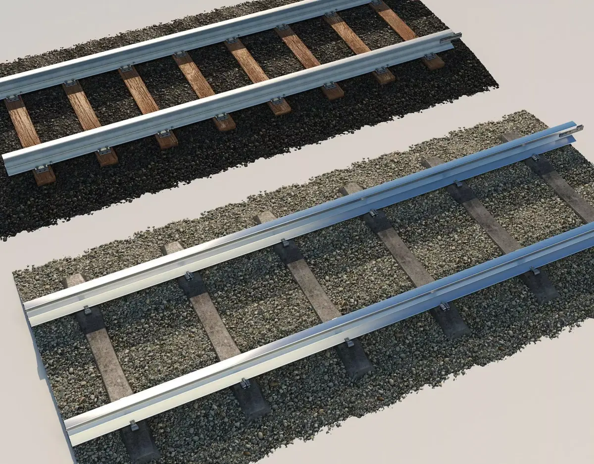 Old and New Railroad Tracks Tileable 3D models 3D model