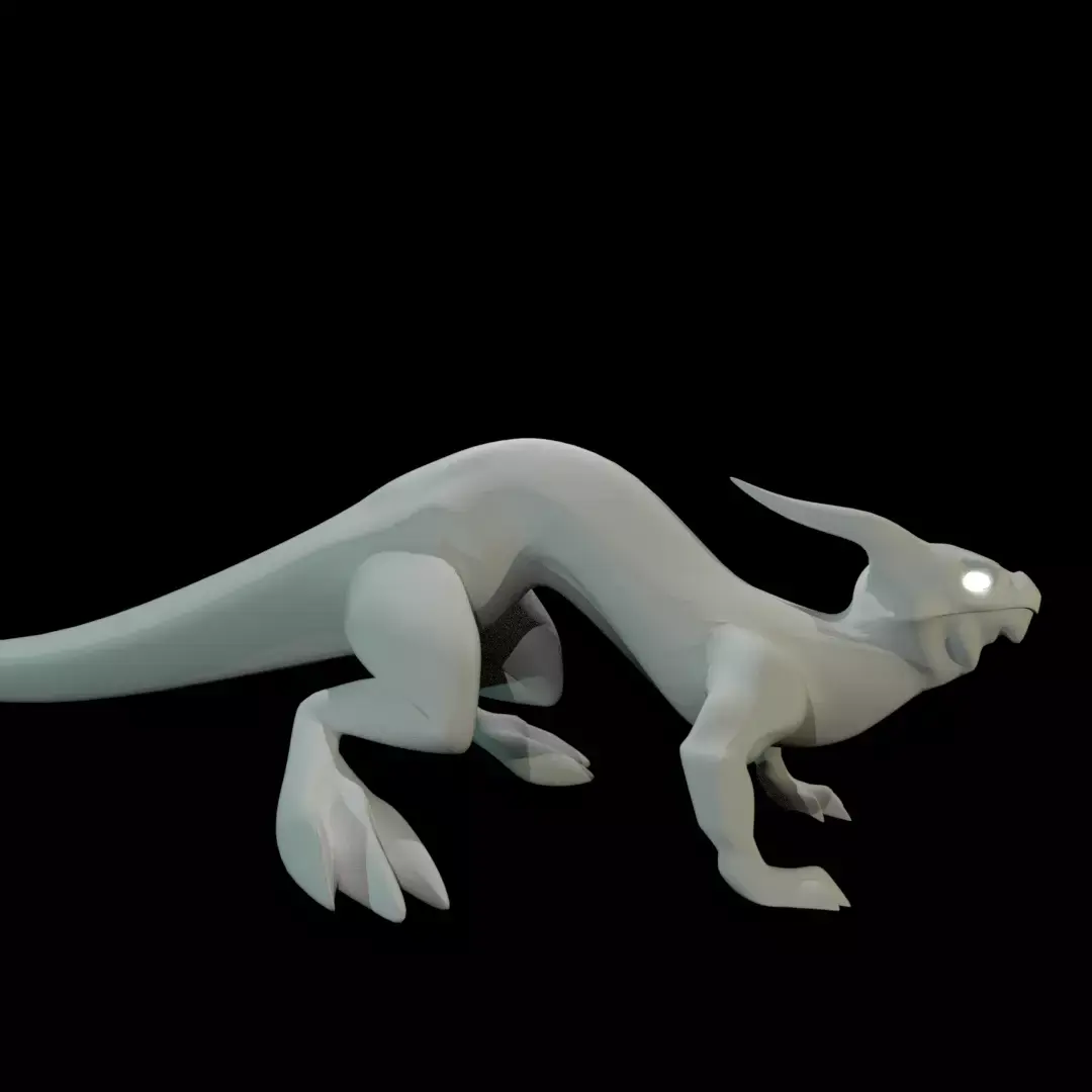 Lizard Dragon SMALL Low-poly 3D model purchase
