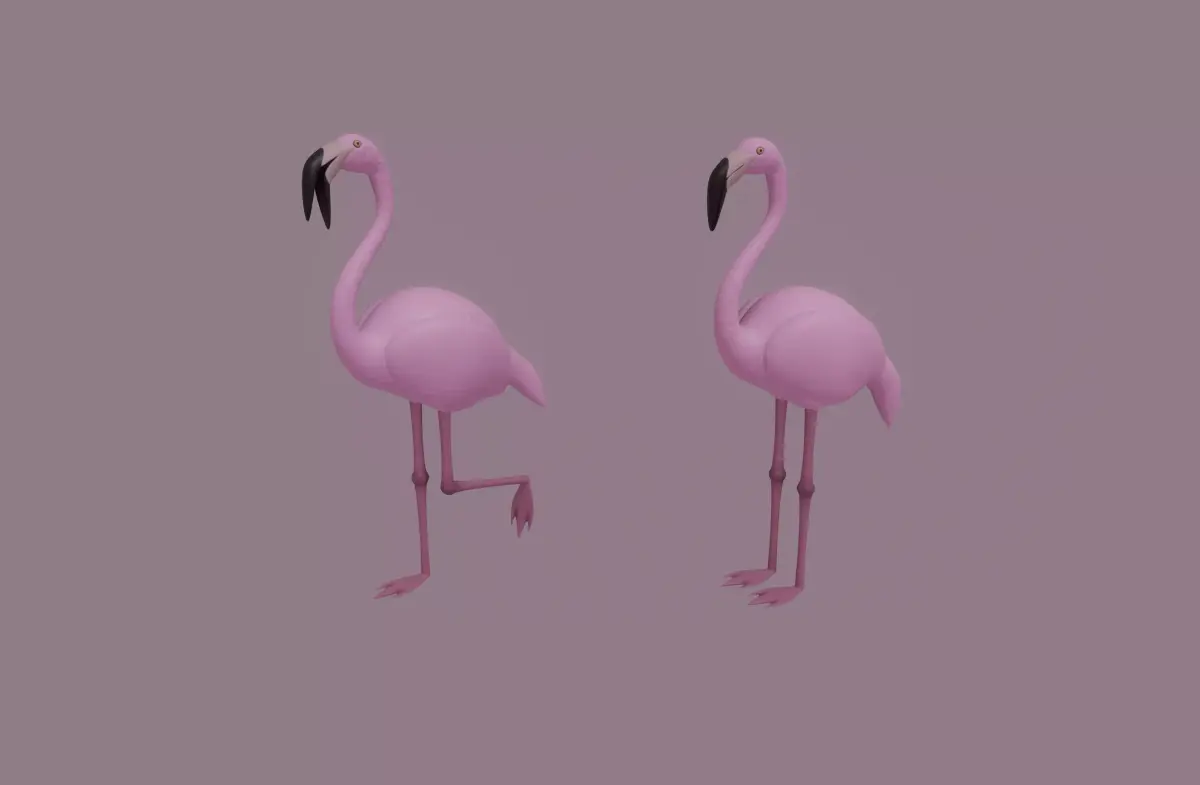 Flamingo 3D model buy