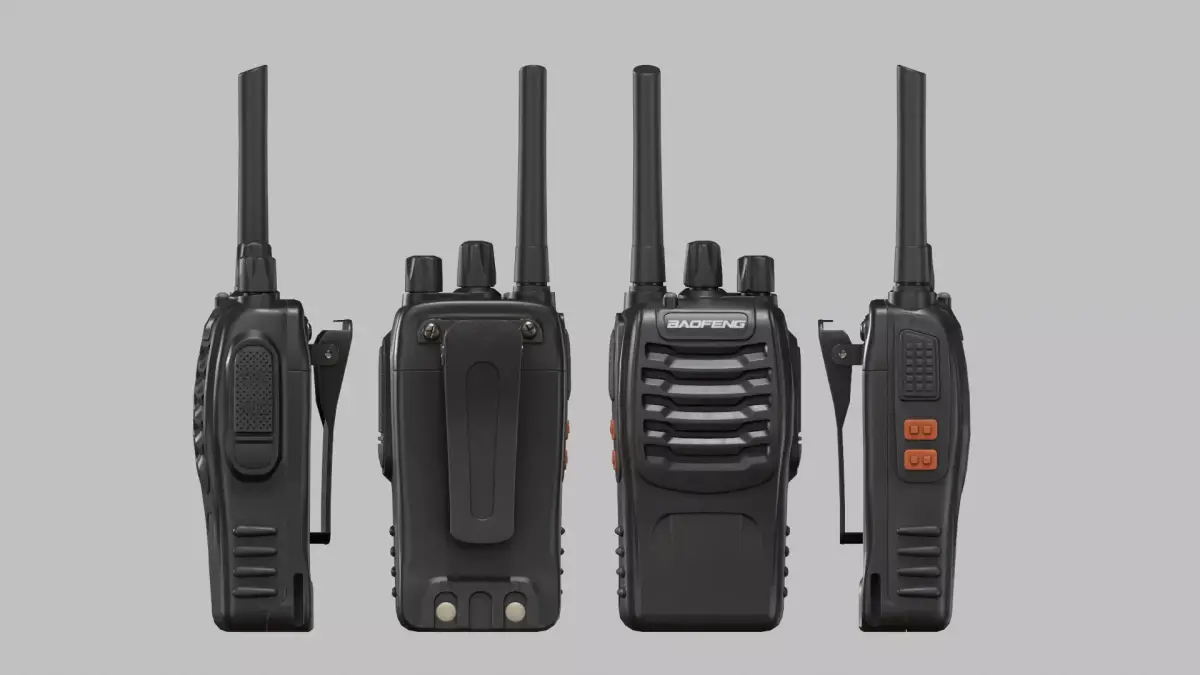 BF 88 Radio Low-poly 3D model