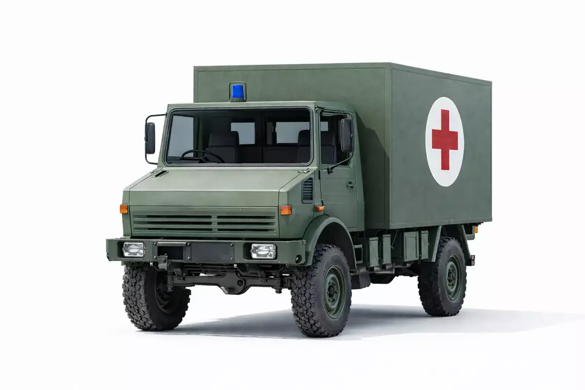 Military Ambulance Tactical Medical Response Vehicle 01 3D model