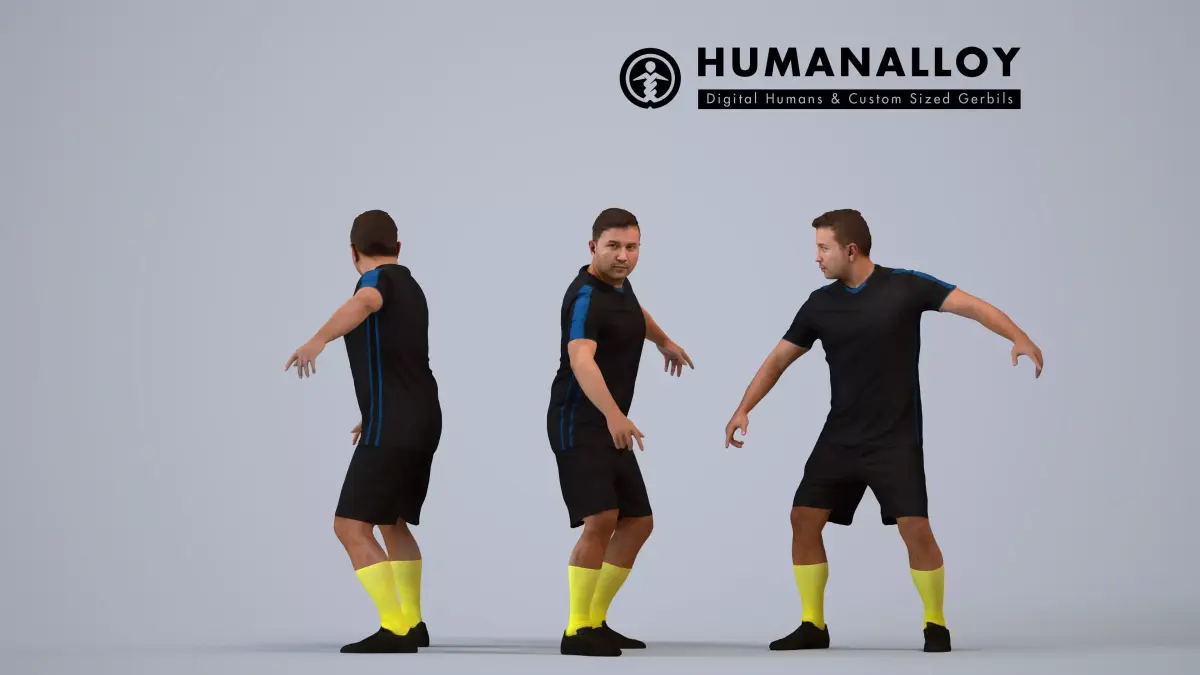 00565Omar006 - Adult Middle Eastern man exercising in athletic 3D model