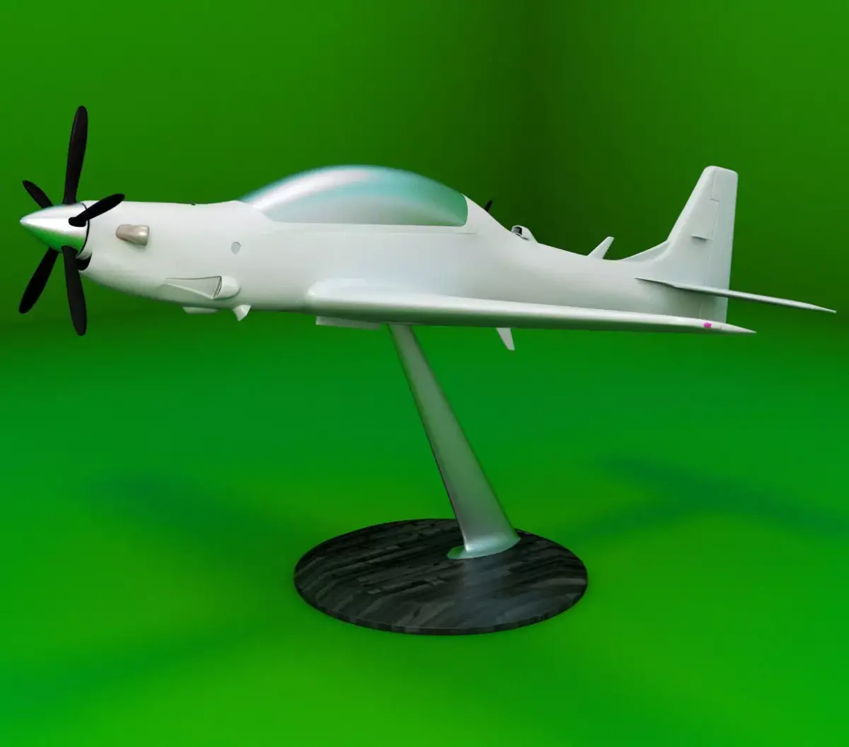 Replica of the A-29 Super Tucano aircraft 3D print model