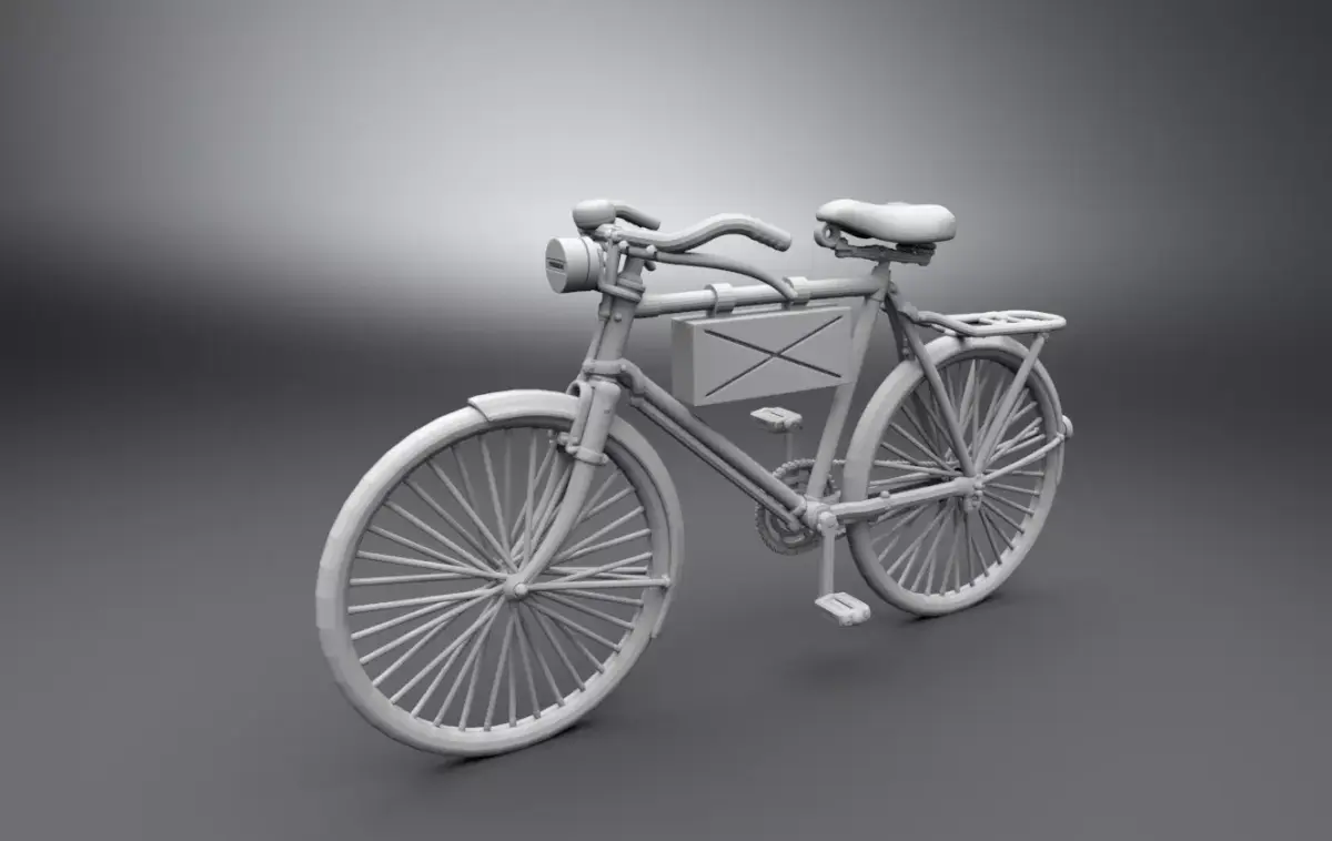 German ww2 scout bike 3D print model
