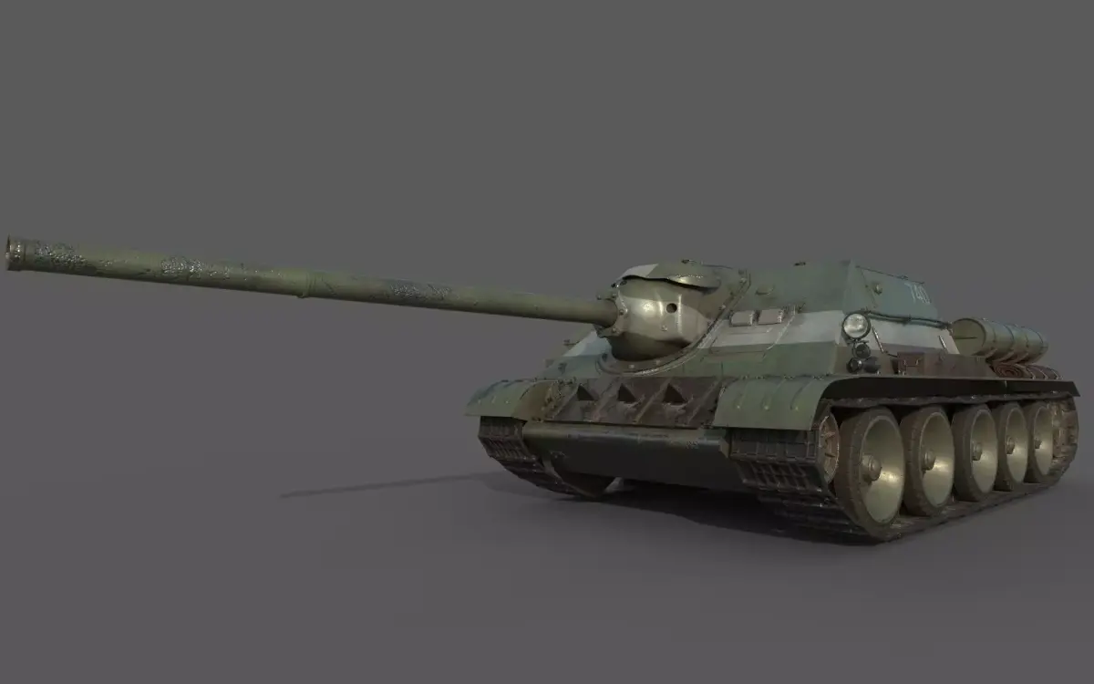 SU-100 USSR 3D model