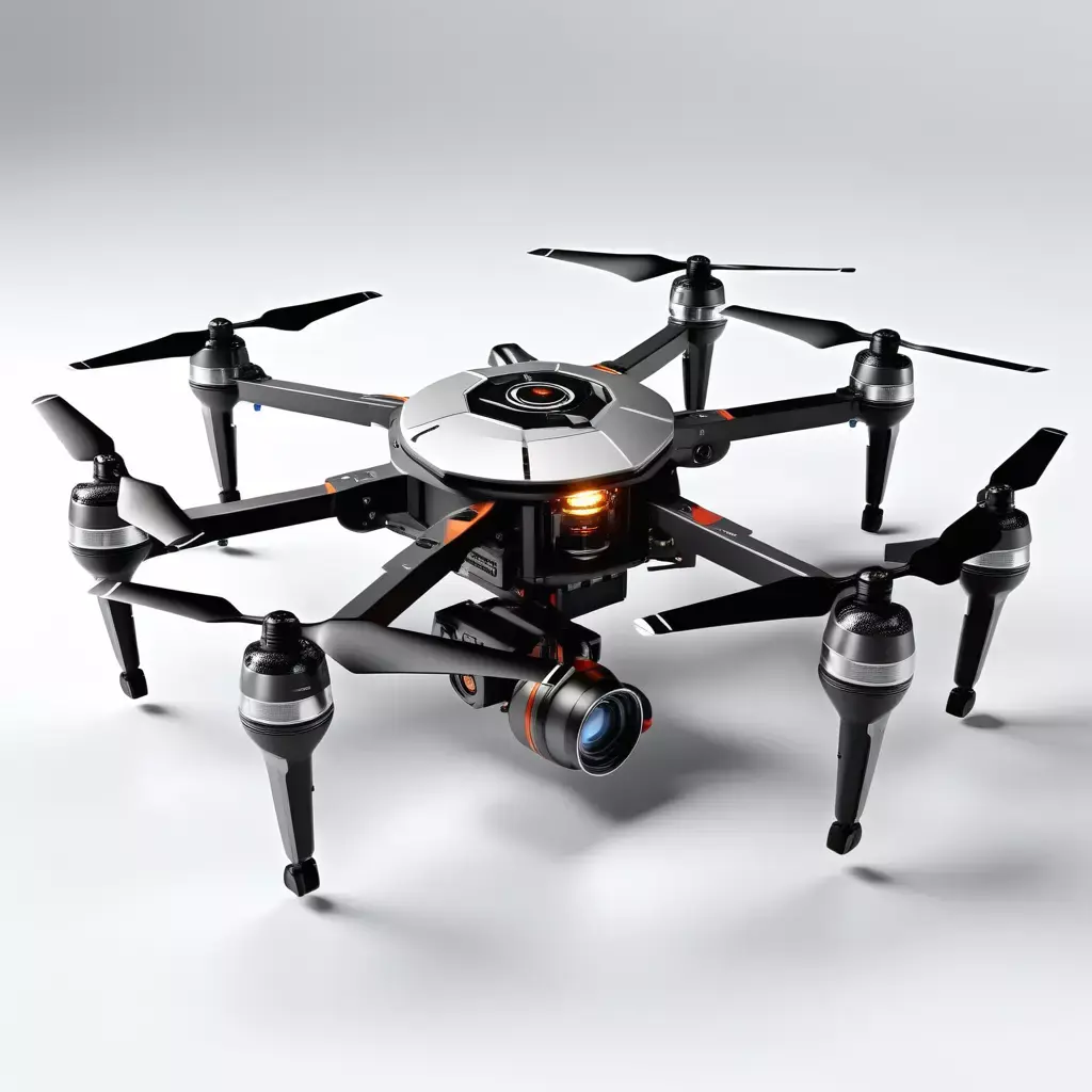 Professional Camera Drone 3D Model 3D model