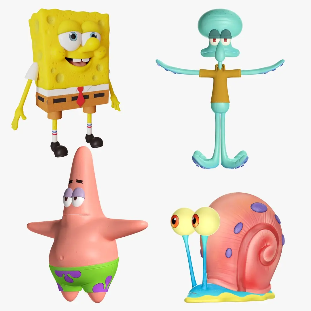 Sponge Bob characters Collection(1) 3D model
