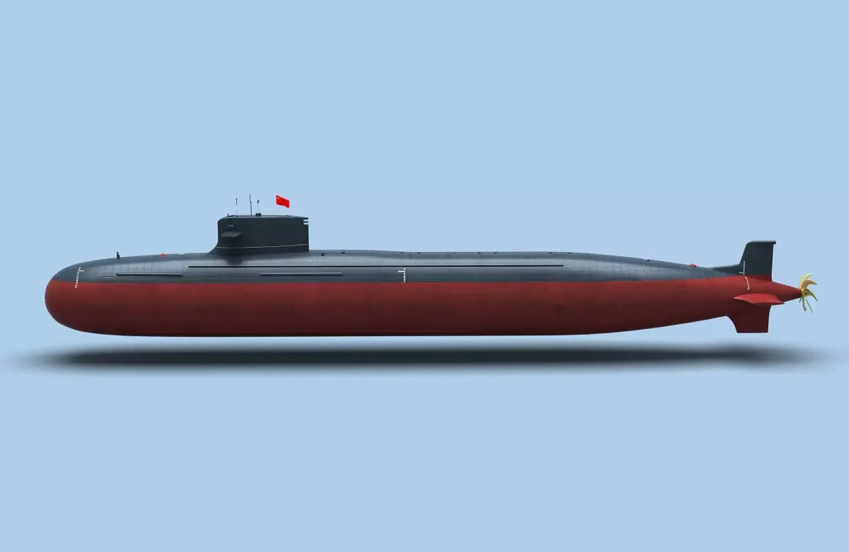 Chinese Type093 Nuclear Submarine 3D model