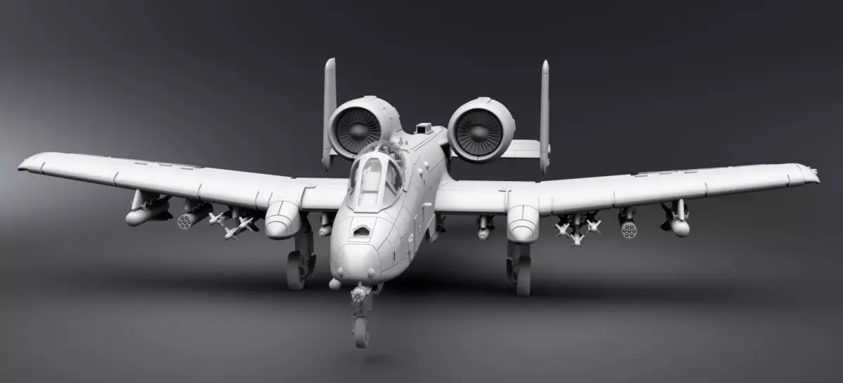 A10 Thunderbolt 2 scale model  3D print model