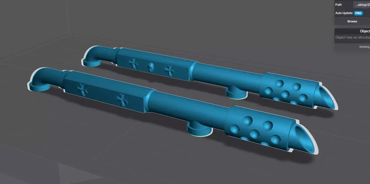 Exhaust Pipes Rhino  3D model