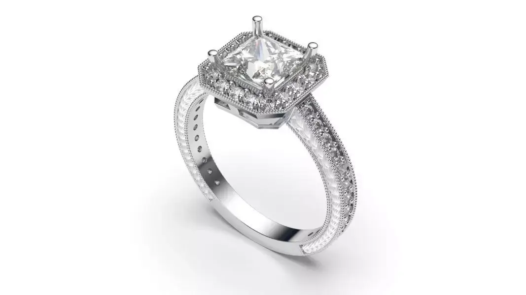 solitaire with ring sizes  9 part S67 3D print model