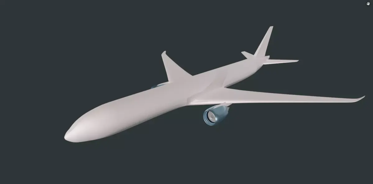 Boeing 777-300 3D print model