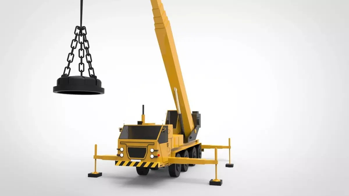 magnetic crane 3D model