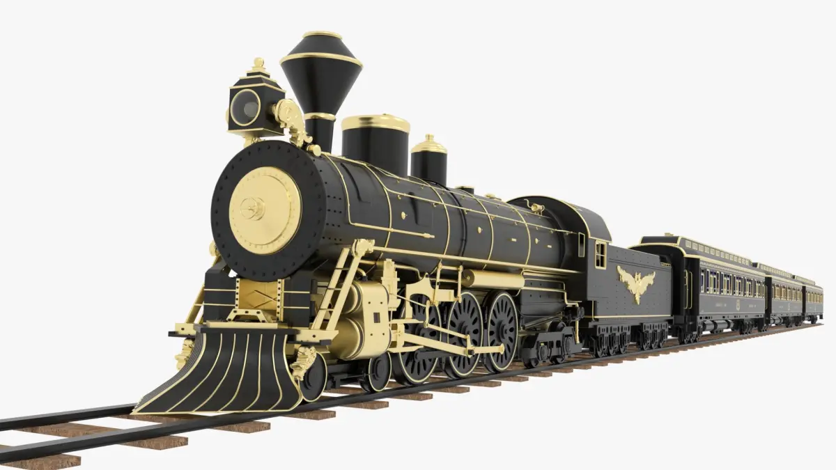 Steam Train Royal 3D model