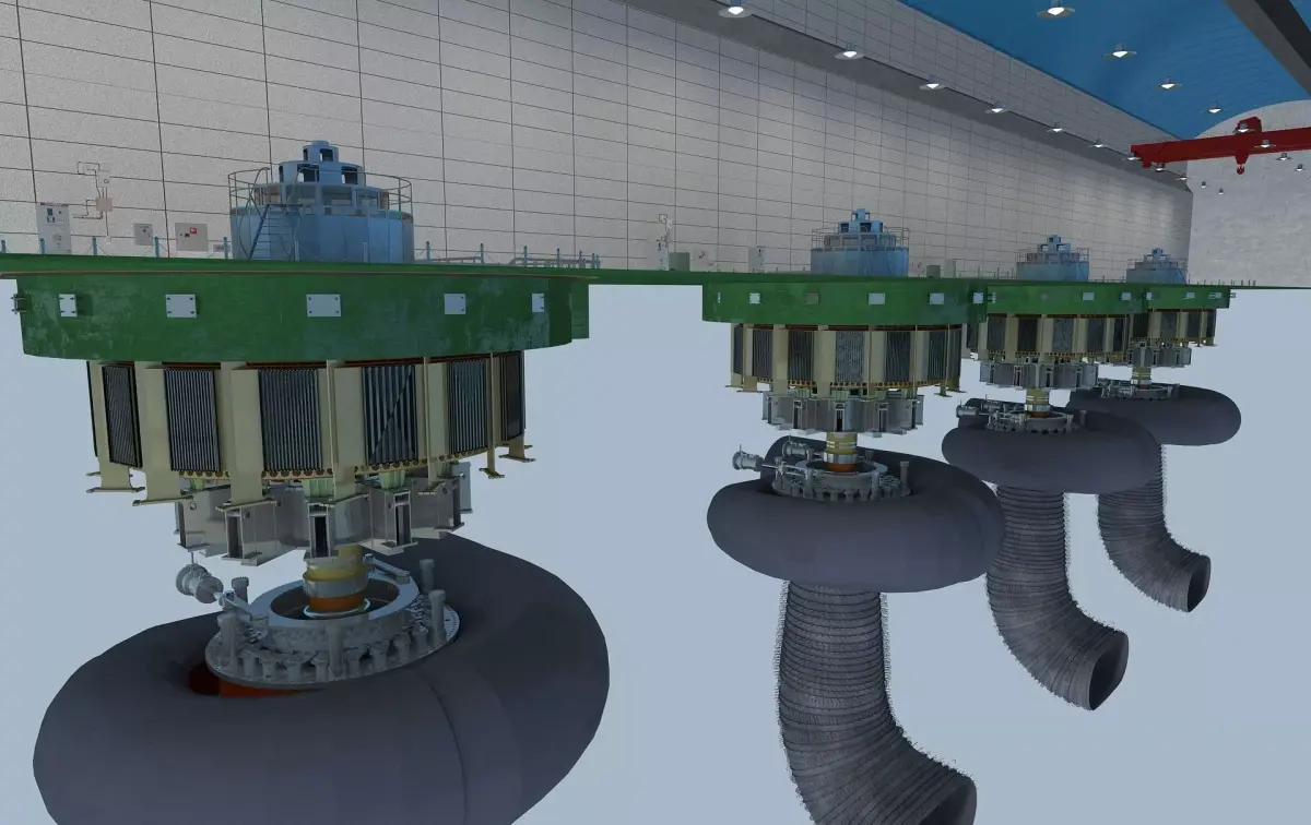 Hydroelectric Generation  Hydroelectric Power  3D model