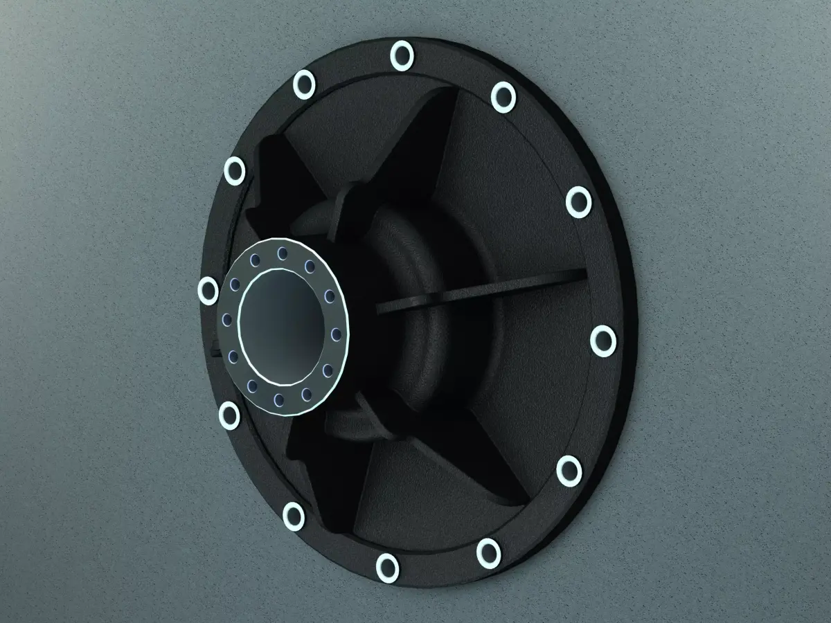 Precision Casting for Pump Cover 3D model