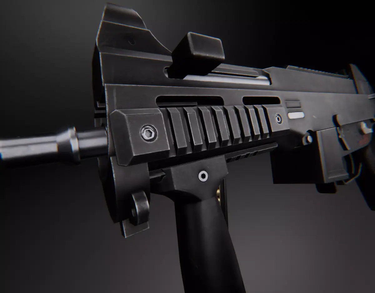 AAA UMP 45 Game Ready PBR Low-poly 3D model