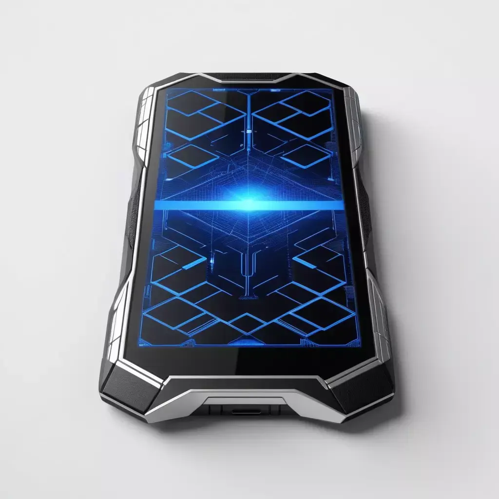 Rugged SciFi Smartphone Model 3D model