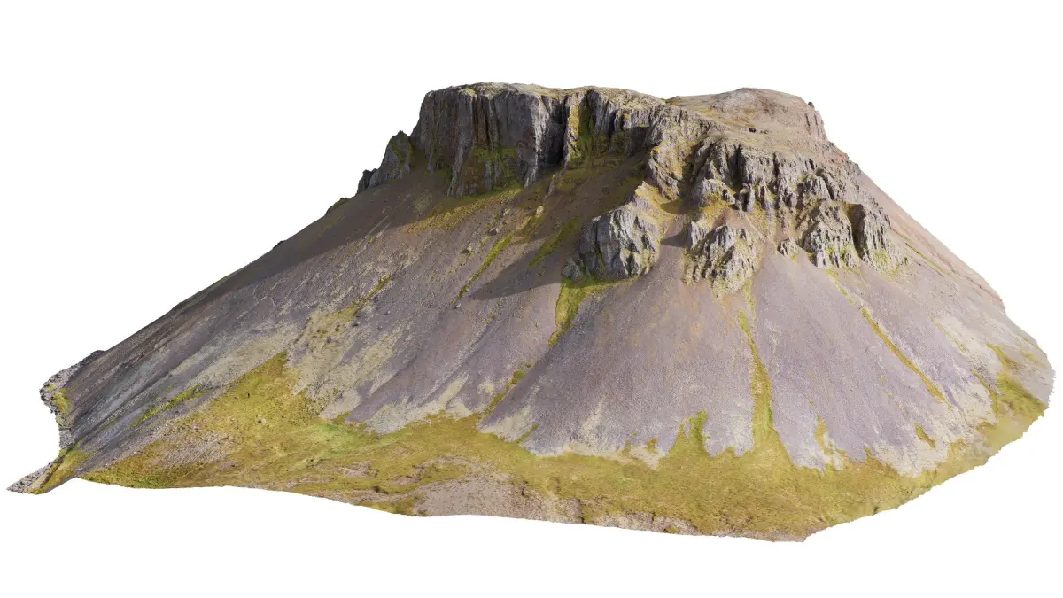 Cliff Mountain Slope - 3D PBR Model 3D model