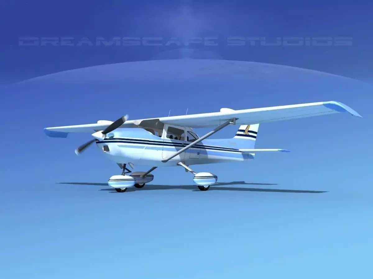 Cessna 172 Skyhawk STOL V06 3D model