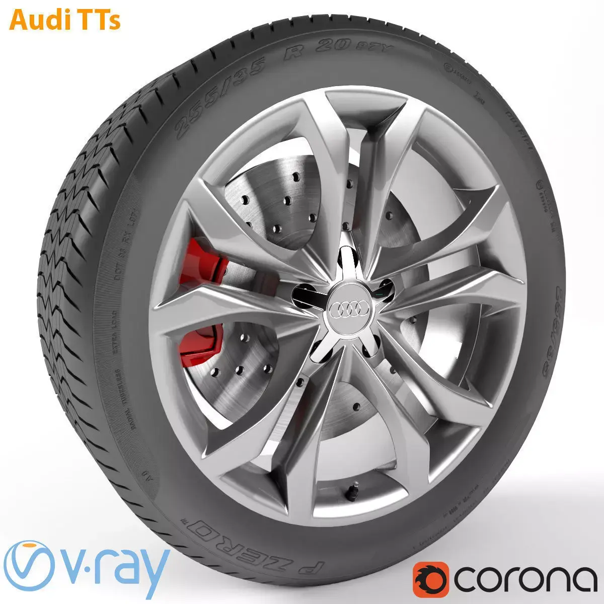Audi TTs Wheel  3D model