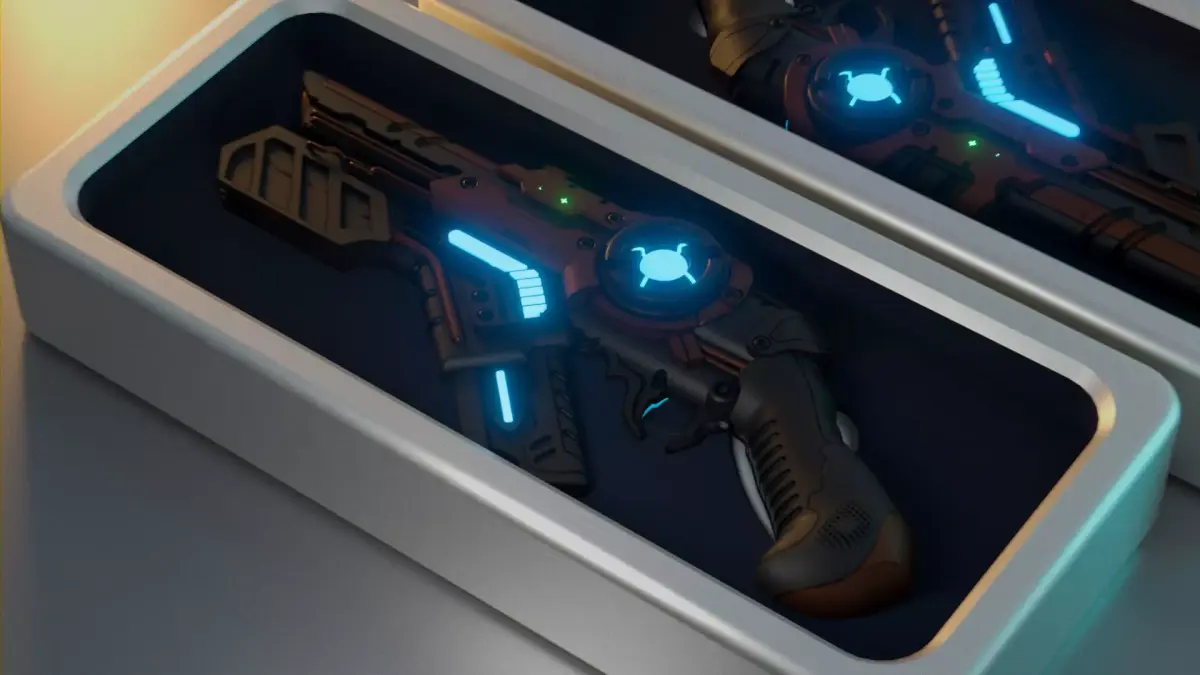 Sci-fi Gun 3D model 3