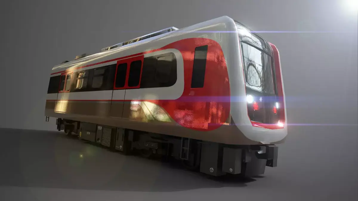LRT Jakarta Velodrome Jakpro 3D Model AR VR Ready Low-poly 3D model