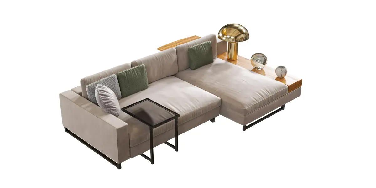 Sofa Sormani Hernest set decoration Octane Render Version Free 3D model
