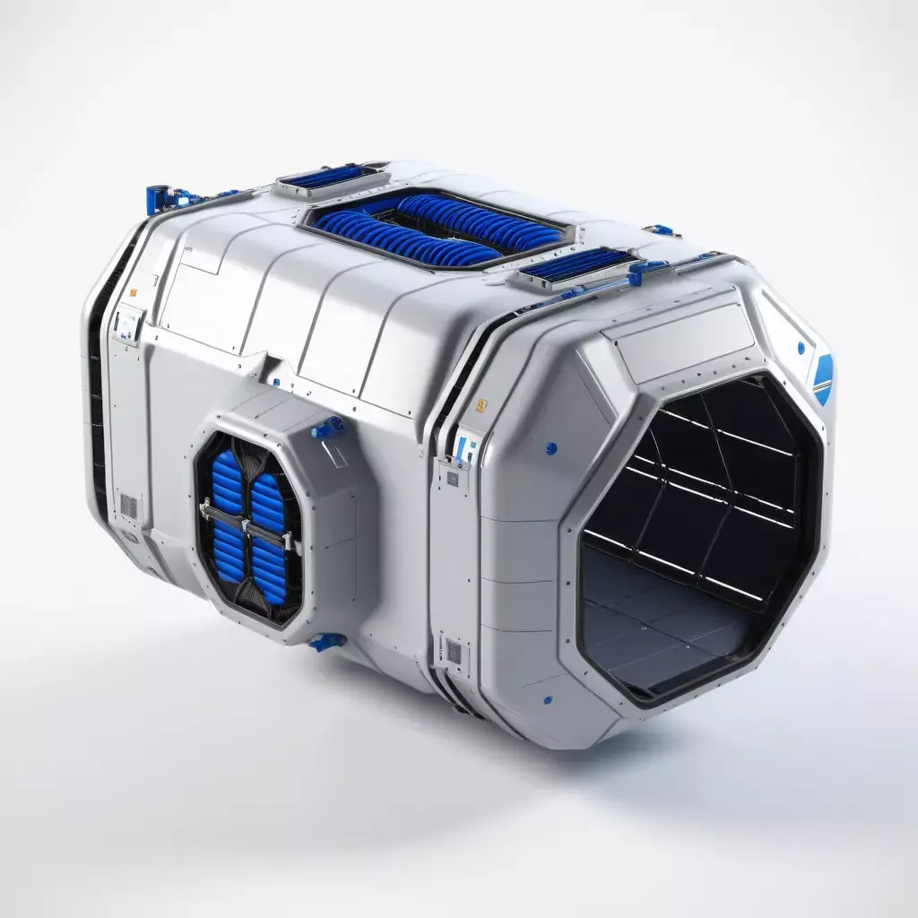SciFi Modular Space Habitat Module 3D model