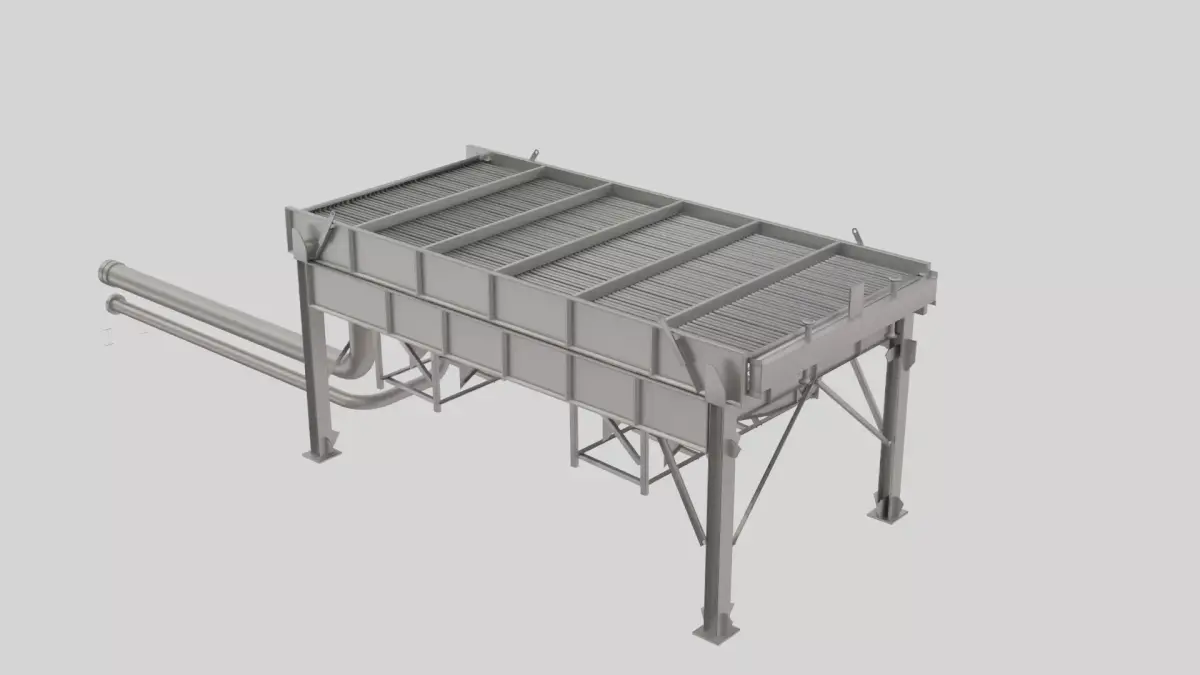 Air-Cooled Heat Exchanger 3d Model  3D model