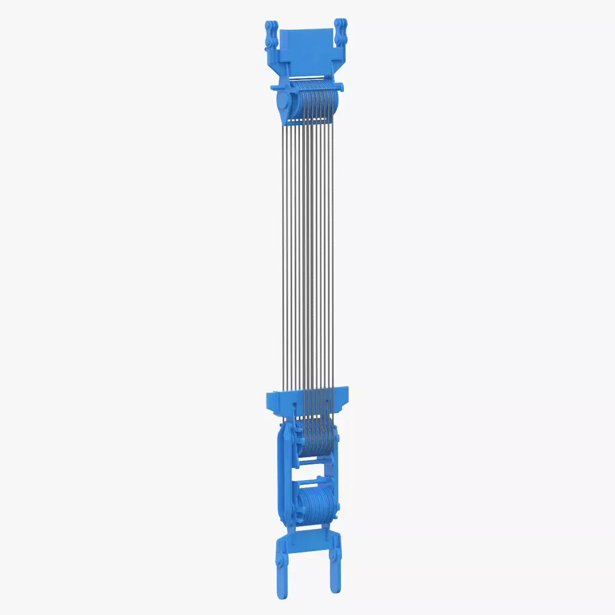Crane Spool Connector Blue 3D model