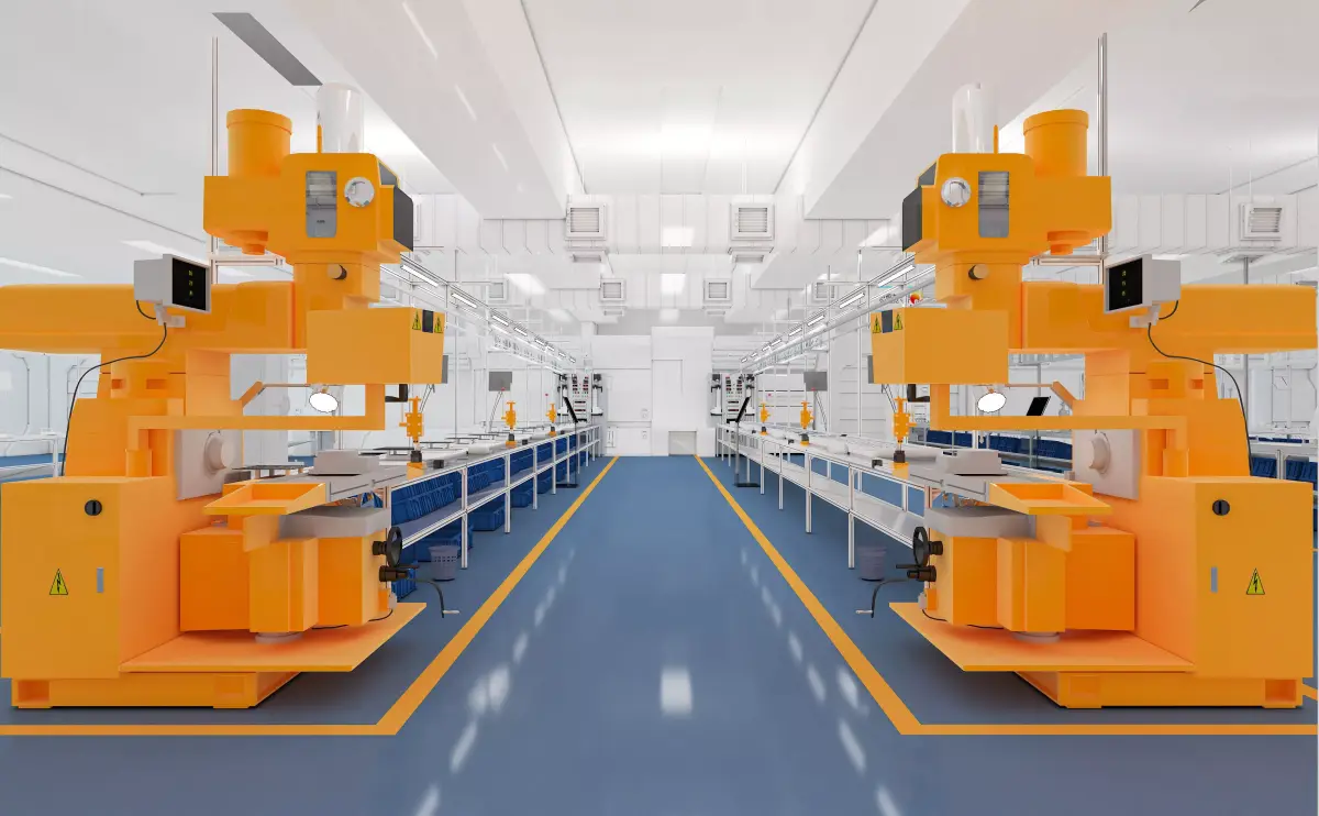 Modern factory assembly and manufacturing workshop 3D model purchase