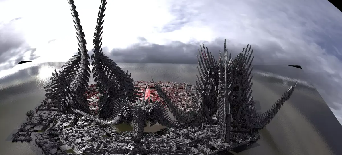 7 Dragon claw Tower Sci fi bone designs 3D 3D model