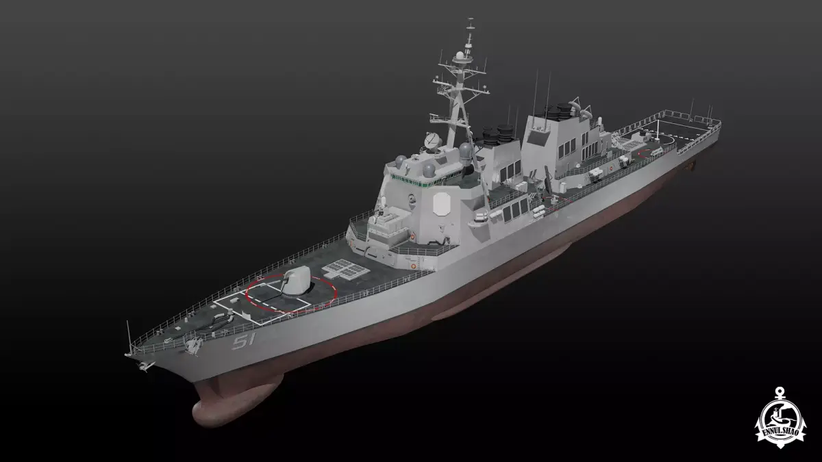 USS Arleigh Burke 3D model