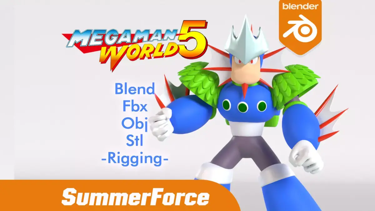 Neptune Mega Man V 3D model