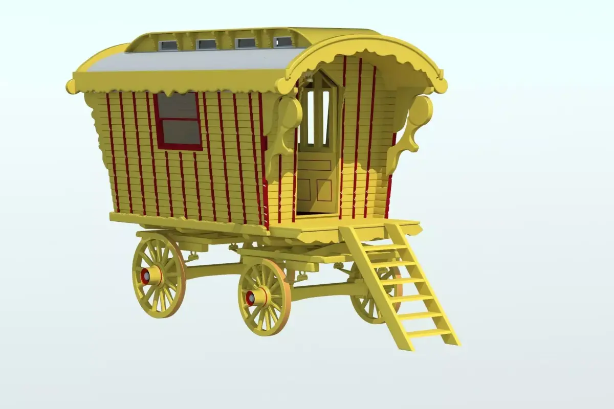 Gypsy Caravan 3D model