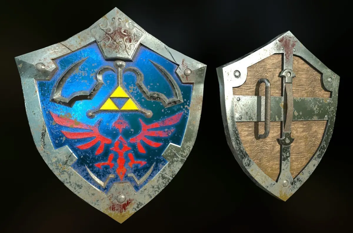 Hylian Shield Free low-poly 3D model