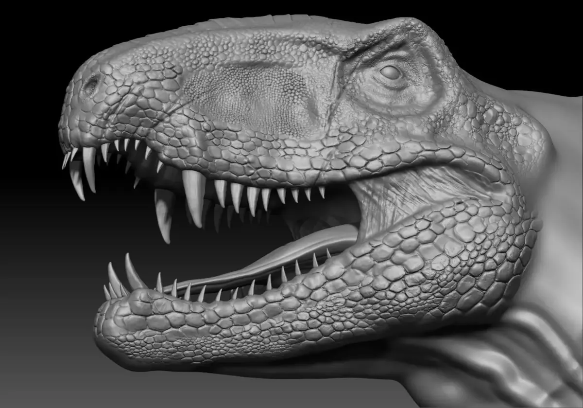 Dinosaur Dimetrodon Sculpt Project 3D model