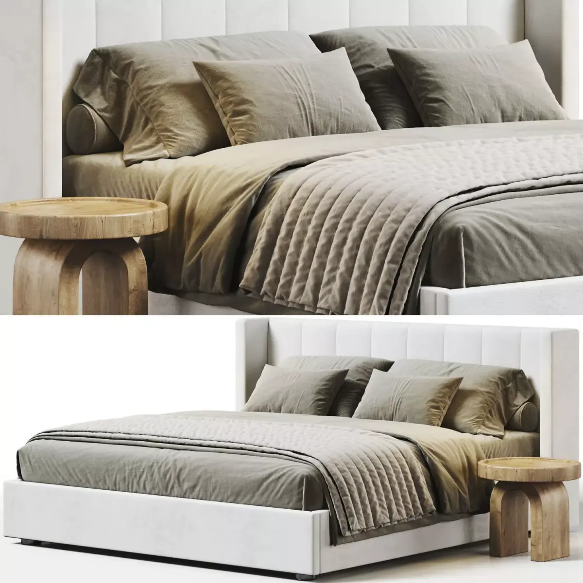 West Elm Shelter Bed 3D model purchase