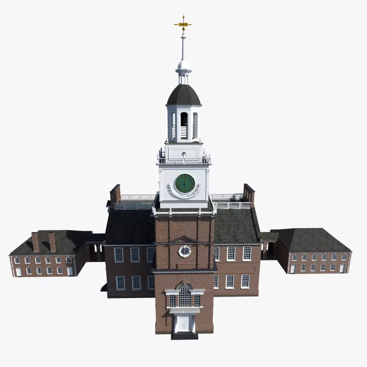 Independence Hall 3D model purchase