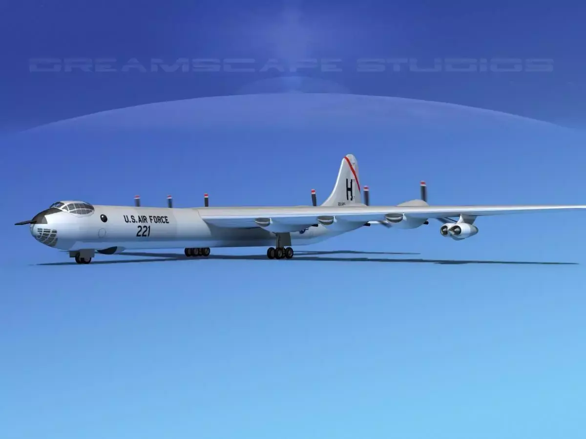 Convair B-36D Peacemaker V04 3D model