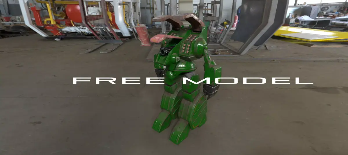 Gladiator Destroid Spartan MBR 07 Mk II FAN PROJECT Free 3D model