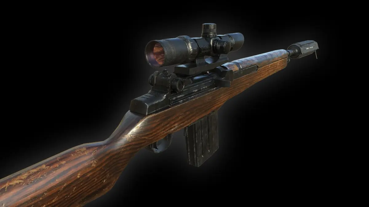 M14 Rifle - Low Poly Low-poly 3D model