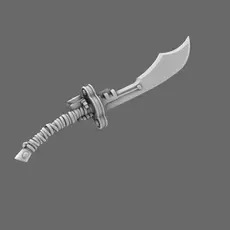Space Mongols Guan Dao Energy Sword LEFT 3D print model